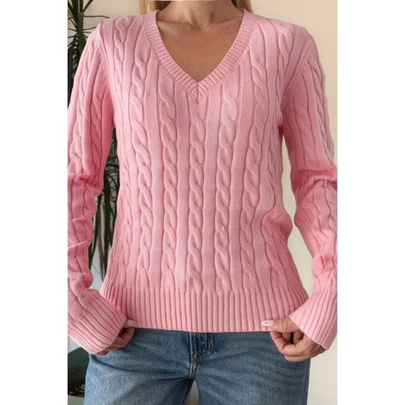 Cable Knit Long Sleeves Fit Sweater - Picture 3 of 4
